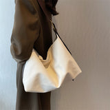 Casual Tote Women Leather Shoulder Bag with Large Pockets