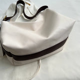 Casual Tote Women Leather Shoulder Bag with Large Pockets