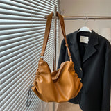 Casual Women Pu Leather Shoulder Bag Large Capacity Crossbody Soft Handbag