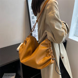 Casual Women Pu Leather Shoulder Bag Large Capacity Crossbody Soft Handbag