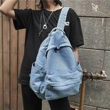Denim School Bag For Boys And Girls Backpacks For Teenagers Girls Canvas
