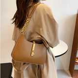 Half Moon Chain Shoulder Bag for Women