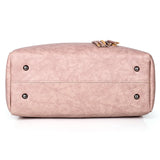 Retro Three-piece Pu Handbags Shoulder Bag Large Capacity Composite Bag