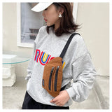 Canvas Fanny Pack for Women Chest Bag Waist Shoulder Crossbody