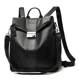 Female Backpack Casual Women Pu Leather Backp Pack Shoulder Bags