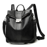 Female Backpack Casual Women Pu Leather Backp Pack Shoulder Bags