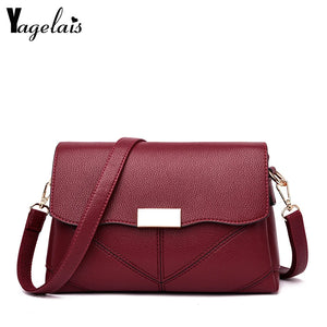 Women's Messenger Crossbody Bag Soft PU Leather Handbag Phone Purse
