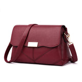 Women's Messenger Crossbody Bag Soft PU Leather Handbag Phone Purse