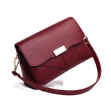Women's Messenger Crossbody Bag Soft PU Leather Handbag Phone Purse