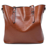 Women Crossbody Bag Leather Handbags Casual Tote Big Shoulder Bags