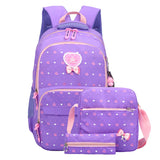 Kids Lovely Backpack 3pcs/set Printing School Bags