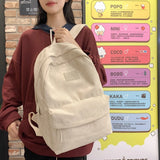 Corduroy College School Backpack Laptop Bag Retro Travel Leisure Book Bag