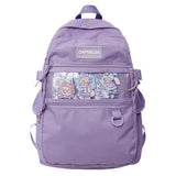 Lady Book Bag Teen Laptop Female College Backpack Women Transparent