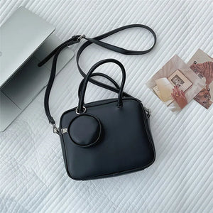 Small PU Leather Crossbody Bag Women Handbag
