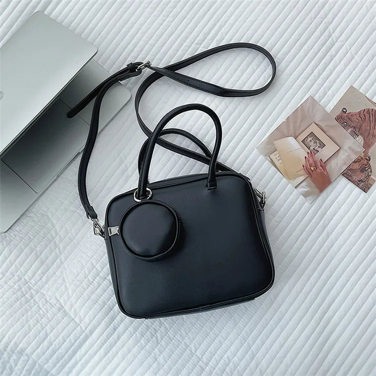Small PU Leather Crossbody Bag Women Handbag