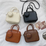 Small PU Leather Crossbody Bag Women Handbag