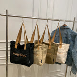 Women Shoulder Bag Letter Travel Tote Shopper Large Capacity Shopping Bag