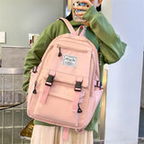 Nylon Women Backpack Waterproof Travel Backpacks Large Capacity School Bag