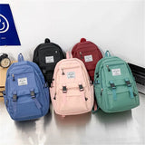 Nylon Women Backpack Waterproof Travel Backpacks Large Capacity School Bag
