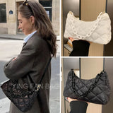 Thick Chain Oxford Cloth Shoulder Bag for Women