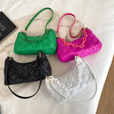 Thick Chain Oxford Cloth Shoulder Bag for Women