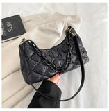 Thick Chain Oxford Cloth Shoulder Bag for Women