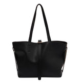 PU Leather Shoulder Bags Multi-function Work Big Pockets