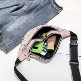 Women's Laser Patchwork Fanny Pack Waist Bag