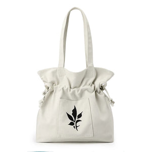 Canvas Shopper Shoulder Bag Women's Folding Grocery Shopping Bags