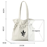 Canvas Shopper Shoulder Bag Women's Folding Grocery Shopping Bags