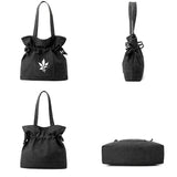 Canvas Shopper Shoulder Bag Women's Folding Grocery Shopping Bags