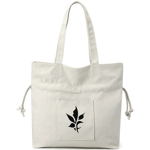 Canvas Shopper Shoulder Bag Women's Folding Grocery Shopping Bags