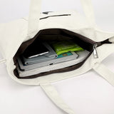 Canvas Shopper Shoulder Bag Women's Folding Grocery Shopping Bags
