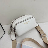 Vintage Double Layer PU Leather Crossbody Sling Bag for Woman