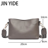 Solid Cow Women Shoulder Crossbody Bag Ladies Phone Bag And Purses Leather Handb