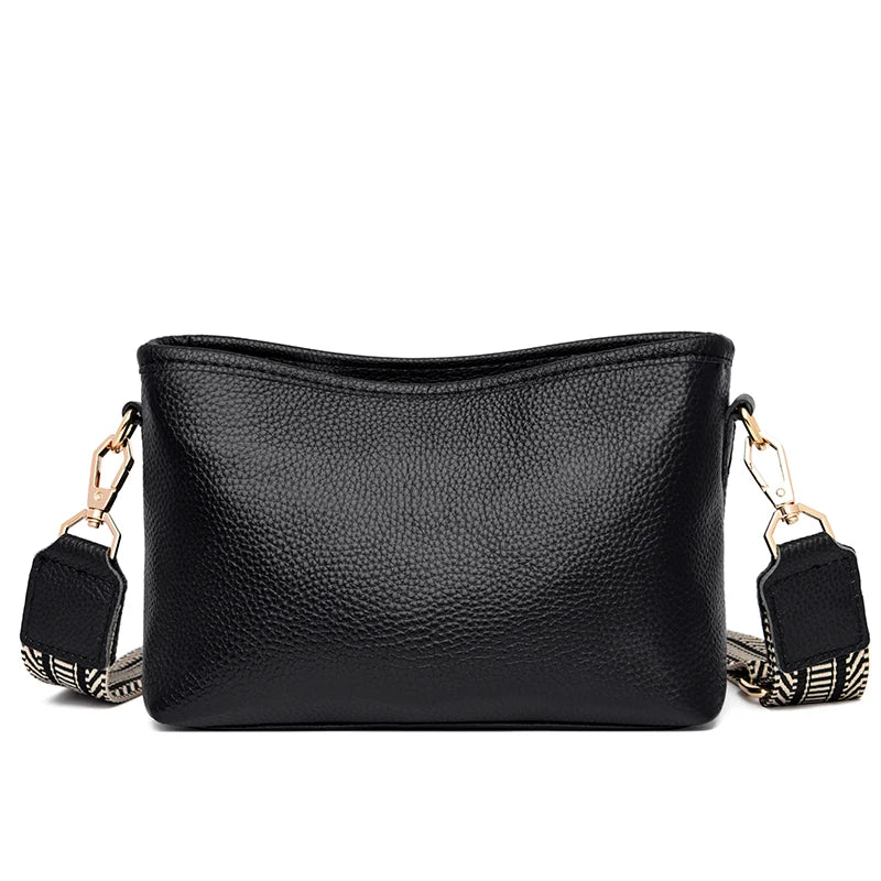Solid Cow Women Shoulder Crossbody Bag Ladies Phone Bag And Purses
