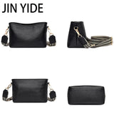Solid Cow Women Shoulder Crossbody Bag Ladies Phone Bag And Purses Leather Handb