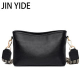 Solid Cow Women Shoulder Crossbody Bag Ladies Phone Bag And Purses Leather Handb