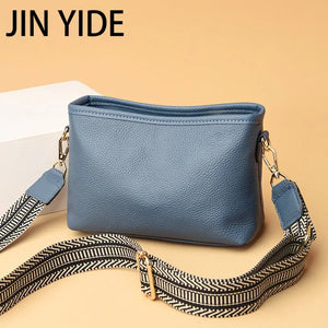 Solid Cow Women Shoulder Crossbody Bag Ladies Phone Bag And Purses Leather Handb