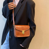 Retro Lady Handbag Purse Mini Square Bag