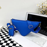 Spring Triangle Nylon Shoulder Bag Ladies Crossbody Bag