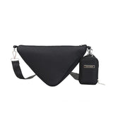 Spring Triangle Nylon Shoulder Bag Ladies Crossbody Bag