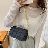 Rhombus Texture Shoulder Bag for Women