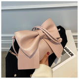 Textured Shoulder Underarm Bag Messenger Bag Ladies Niche Bow Hand Carry Small B