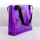 Transparent PVC Clear Bag Women Shoulder Eco Beach Tote Bag
