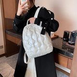 Cotton Lightweight Travel Bags Small Backpacks Space Down Female Backpacks