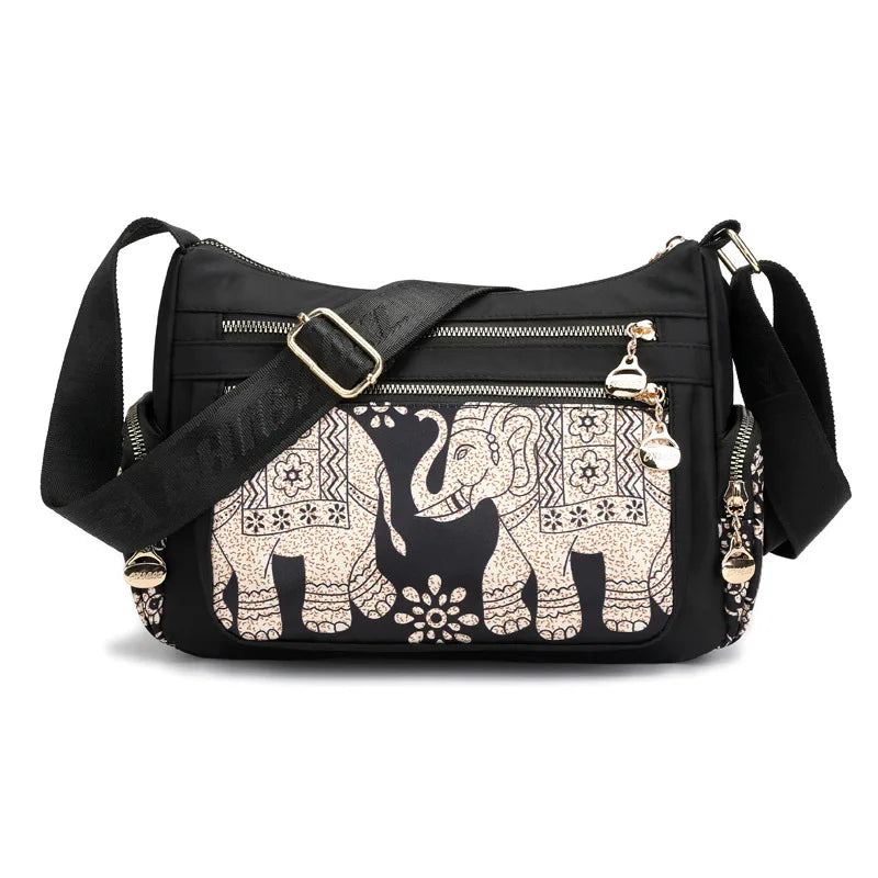 Ethnic Style Ladies' Shoulder Bag Waterproof Anti-theft Crossbody Bag