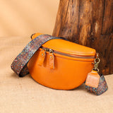High Solid Leather Fanny Pack for Women