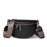 High Solid Leather Fanny Pack for Women