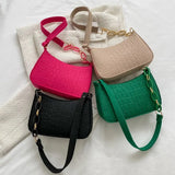 Vintage Women Handbags Underarm Bag Casual Female Advanced Texture Armpit Handba